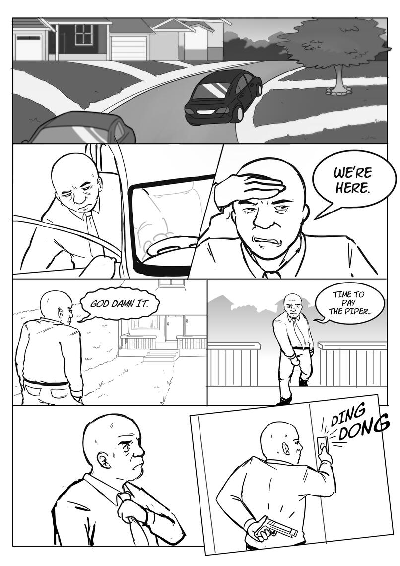 comic page with dialogue